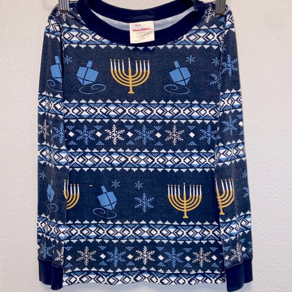 Hannah Anderson Size 120 CM/US 6–7 Hanukkah Long Sleeved Shirt 3368